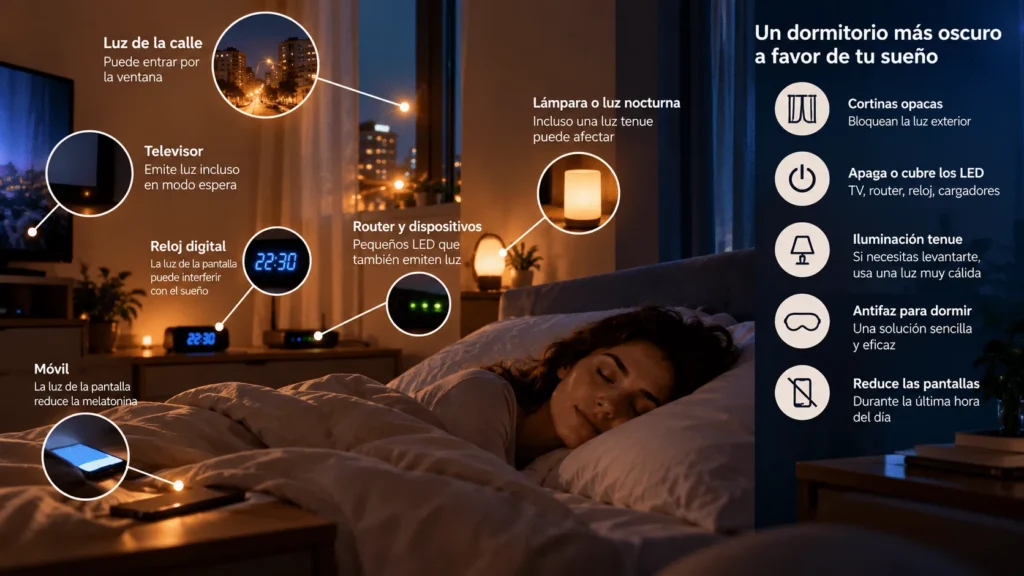 ¿Duermes con alguna luz encendida? Esto es lo que ocurre durante la noche